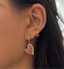 Pink earring duo (two pairs of earrings)