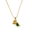 Emerald Teddy Necklace