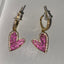 Pink Heart Earrings