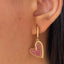 Pink earring duo (two pairs of earrings)