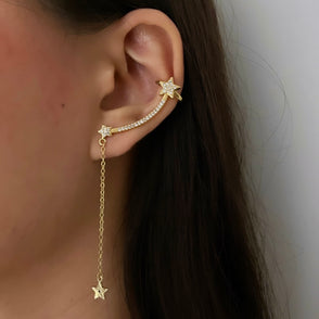 Star Girl Cuff Earrings